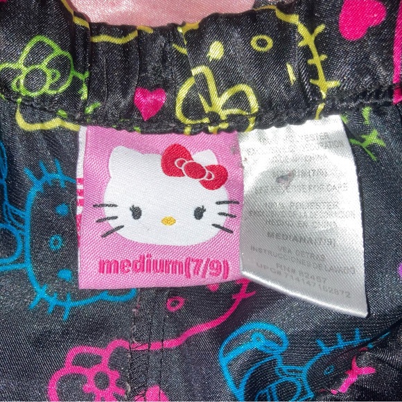 neon satin hello kitty pj shorts 🎀 RARE - Picture 2 of 2